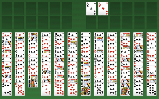 Dreifacher Freecell-Solitär